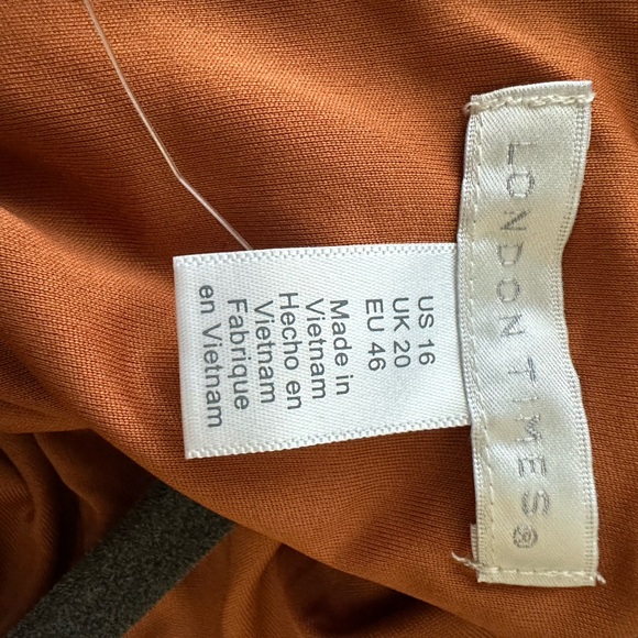 NWOT London Times Sleeveless Midi Dress - Picture 4 of 6